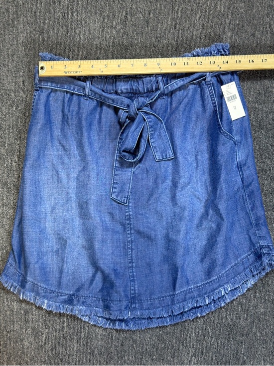 Cloth & Stone 100% Tencel Blue Midi Skirt Size Medium - Picture 10 of 15